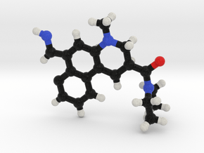 LSD Molecule Model. 3 Sizes. in Full Color Sandstone: 1:10