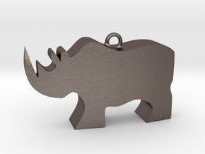 RHINO2hollow in Polished Bronzed Silver Steel
