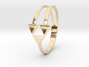 Ring of Triforce in 14k Gold Plated Brass: 8.75 / 58.375