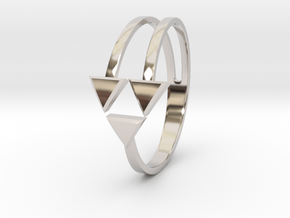Ring of Triforce in Rhodium Plated Brass: 10.25 / 62.125