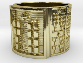OYEKUNJUANI Ring Size 14 in 18k Gold Plated Brass