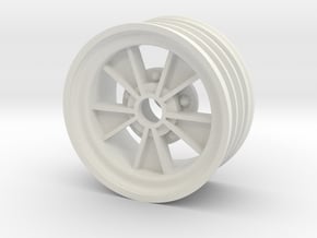 Front SRB BRM retro wheel in White Natural Versatile Plastic