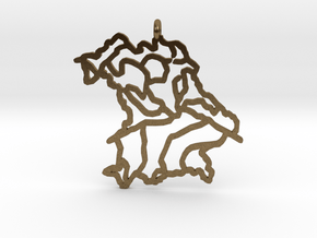 Bavaria Pendant in Natural Bronze