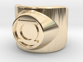 Green Lantern Ring in 14k Gold Plated Brass: 11.5 / 65.25