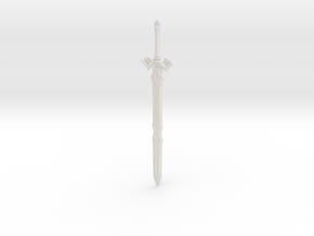 "BotW" Royal Broadsword in White Natural Versatile Plastic: 1:12