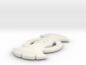 Lynel Shield - 3" replica in White Natural Versatile Plastic
