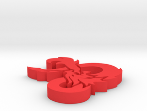 D&D Ampersand in Red Processed Versatile Plastic