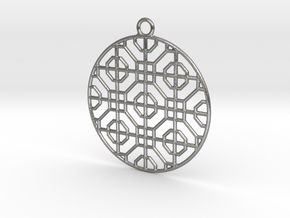 Pendant Chinese Motif 3 in Natural Silver