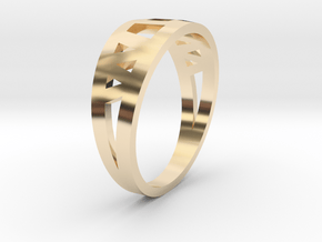 Mother's Ring in 14k Gold Plated Brass: 5.5 / 50.25