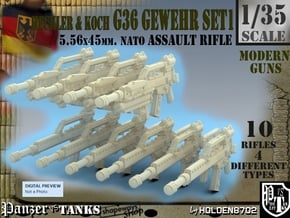 1-35 Heckler Koch Gewehr G36 Set1 in Tan Fine Detail Plastic