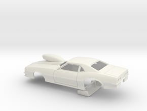 1 8 Pro Mod 68 Camaro With Scoop in White Natural Versatile Plastic