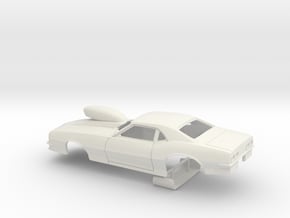 1/18 Pro Mod 68 Camaro With Scoop in White Natural Versatile Plastic