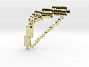 Minecraft Bow Keychain in 18k Gold