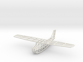 Cessna Wireframe in White Natural Versatile Plastic