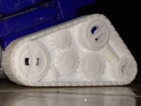Custom Tank Treads - Pair in White Processed Versatile Plastic