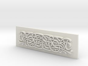 Thor Hammer (Mjolnir) Scroll panel in White Natural Versatile Plastic