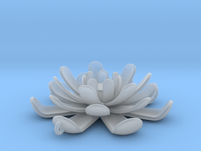 Water Lily Pendant in Tan Fine Detail Plastic