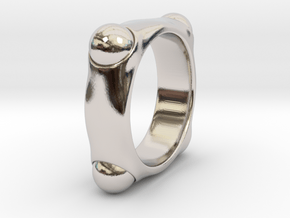 Quoc - Ring in Rhodium Plated Brass: 6 / 51.5