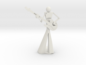 Smooth Guitarist in White Natural Versatile Plastic