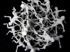 120-cell Monkeys in White Natural Versatile Plastic
