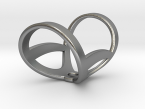 Infinity ring splint 7'' to 8'', length 32 mm in Natural Silver