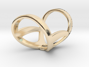 Infinity ring splint 6'' to 7'', length 32 mm in 14k Gold Plated Brass