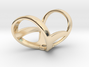 Infinity ring splint 5'' to 6'', length 32 mm in 14k Gold Plated Brass