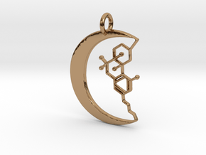 Cannivest Logo Pendant in Polished Brass