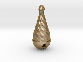 Bell in Polished Gold Steel: Small