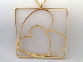 TOGETHER PENDANT in Polished Brass