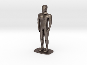 Humanoid Robot Gort Likeness 6 in Polished Bronzed Silver Steel