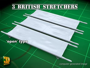 British WW2 stretcher (1/35) in Smooth Fine Detail Plastic