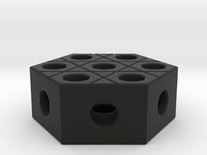 Playful Memories - Double Sided Hexagon 2 in Black Natural Versatile Plastic