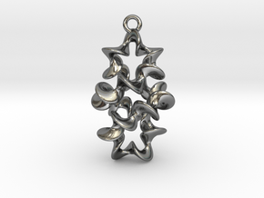 Twist And Twist Again Earring in Polished Silver