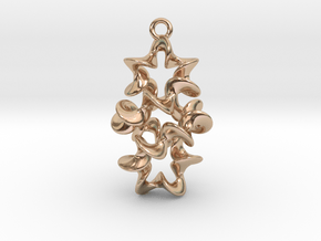 Twist And Twist Again Earring in 14k Rose Gold Plated Brass