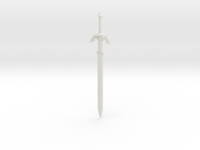 "BotW" Master Sword in White Natural Versatile Plastic: 1:12