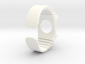 Apple Watch - 38mm medium cuff in White Processed Versatile Plastic