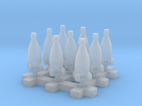 Rocket Bottle 1:24 75mm Scale 20cm 9pcs in Tan Fine Detail Plastic