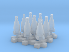 Rocket bottle 1:12 150mm Scale 20cm 9pcs in Tan Fine Detail Plastic