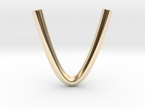 Paraboloid Pendant in 14k Gold Plated Brass