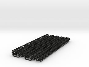 Chain Segment 1 in Black Natural Versatile Plastic: Small