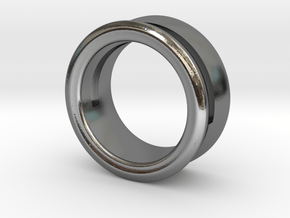 Modern+Offset Ring in Polished Silver: 6 / 51.5