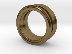 Modern+Offset Ring in Polished Bronze: 6 / 51.5