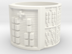 IROSOYEKUN Ring Size 13.5 in White Processed Versatile Plastic