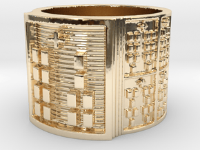 IROSOYEKUN Ring Size 13.5 in 14K Yellow Gold