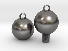 Nuts and Bolts, Spheres/Basic in Polished Nickel Steel