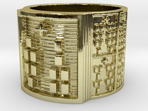 IROSODI Ring Size 14 in 18k Gold Plated Brass