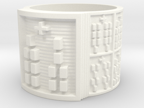IROSOBARA Ring Size 13.5 in White Processed Versatile Plastic