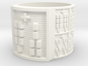 IROSOKANA Ring Size 13.5 in White Processed Versatile Plastic