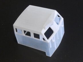 HO 1:87 Scale BQ23-7 cab V2 in Smooth Fine Detail Plastic